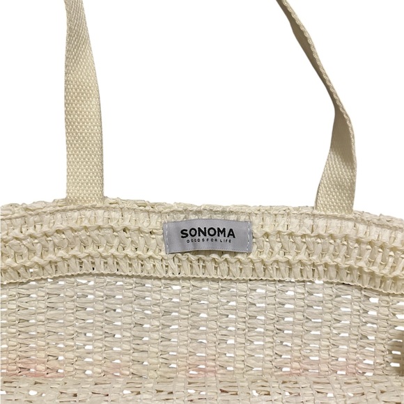 Sonoma Maya Straw Verbiage Tote & Wristlet Set - Picture 4 of 11